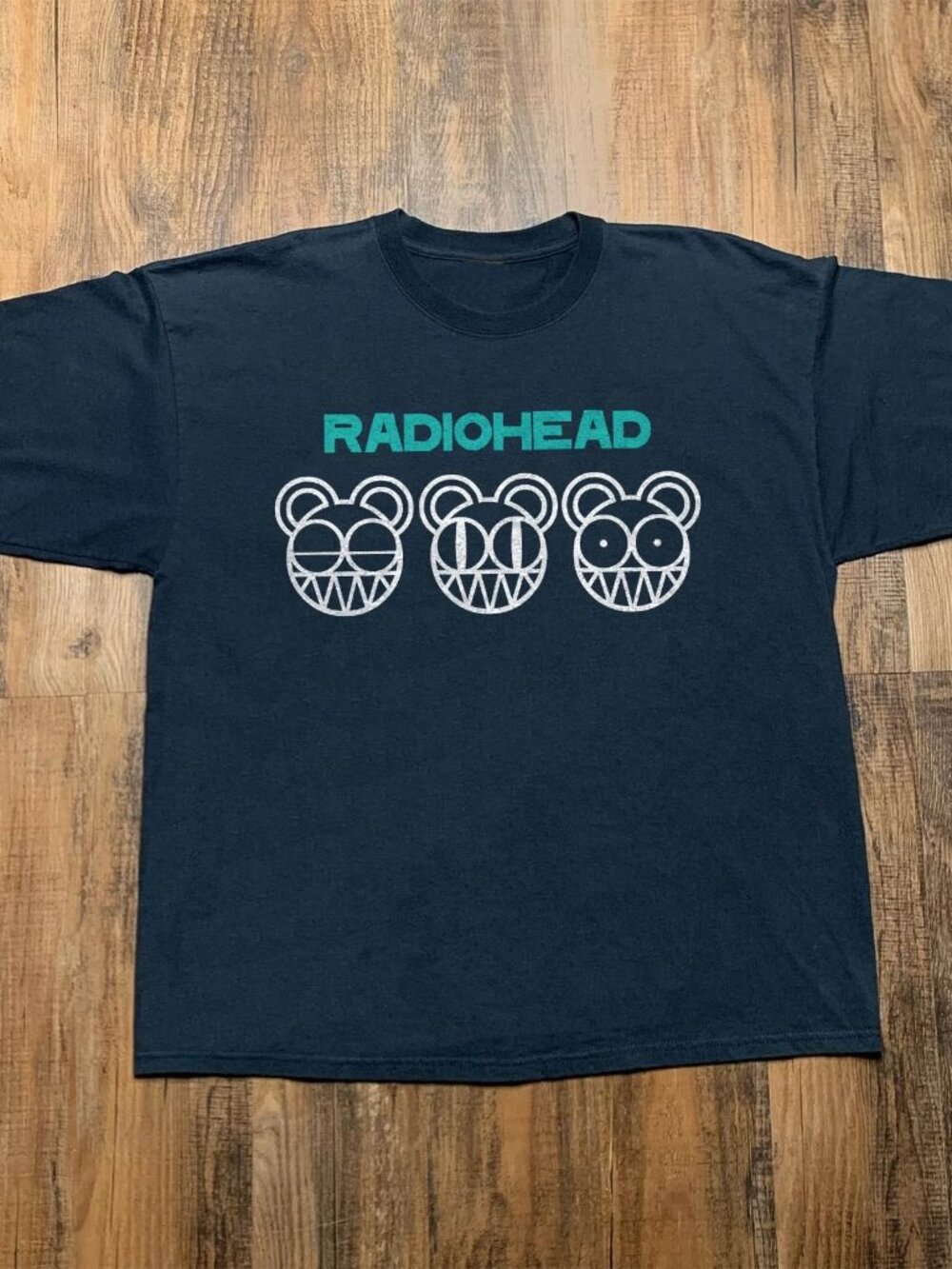 Radiohead English Rock Band Logo Black Unisex T-shirt 73